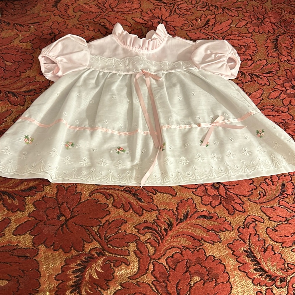 White and pink dress